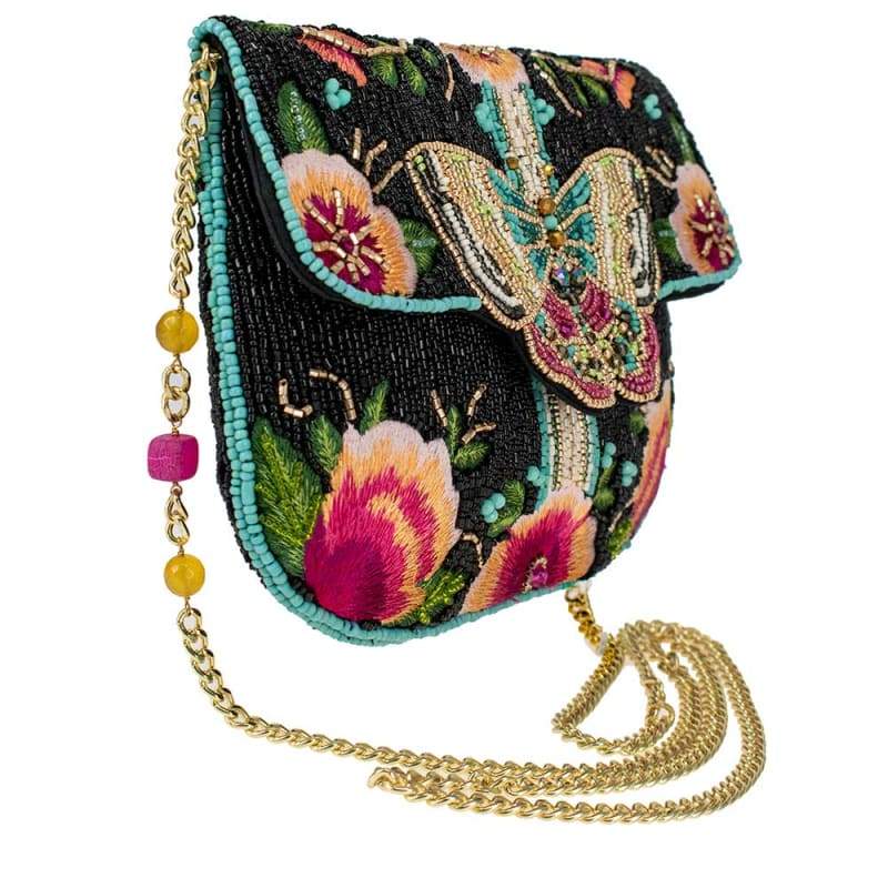 Dream Chaser Black Crossbody Clutch