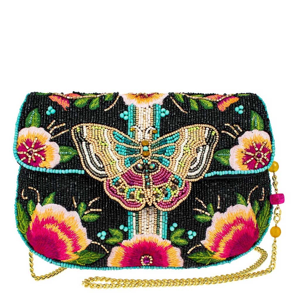 Dream Chaser Black Crossbody Clutch
