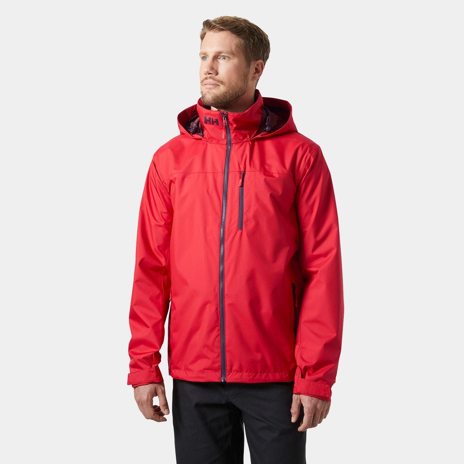 Helly Hansen Men's Crew 2.0 Hooded Jacket - Red
