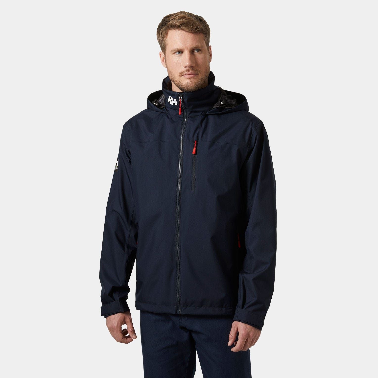 Helly Hansen Men's Crew 2.0 Hooded Jacket - Navy Blue