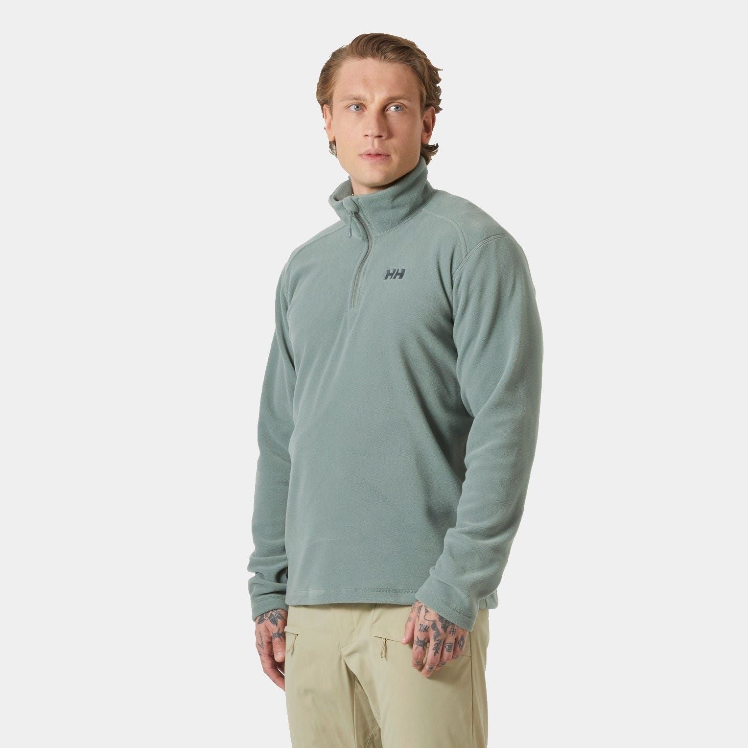 Helly Hansen Men's Daybreaker 1/2 Zip Fleece Pullover - Utility Green