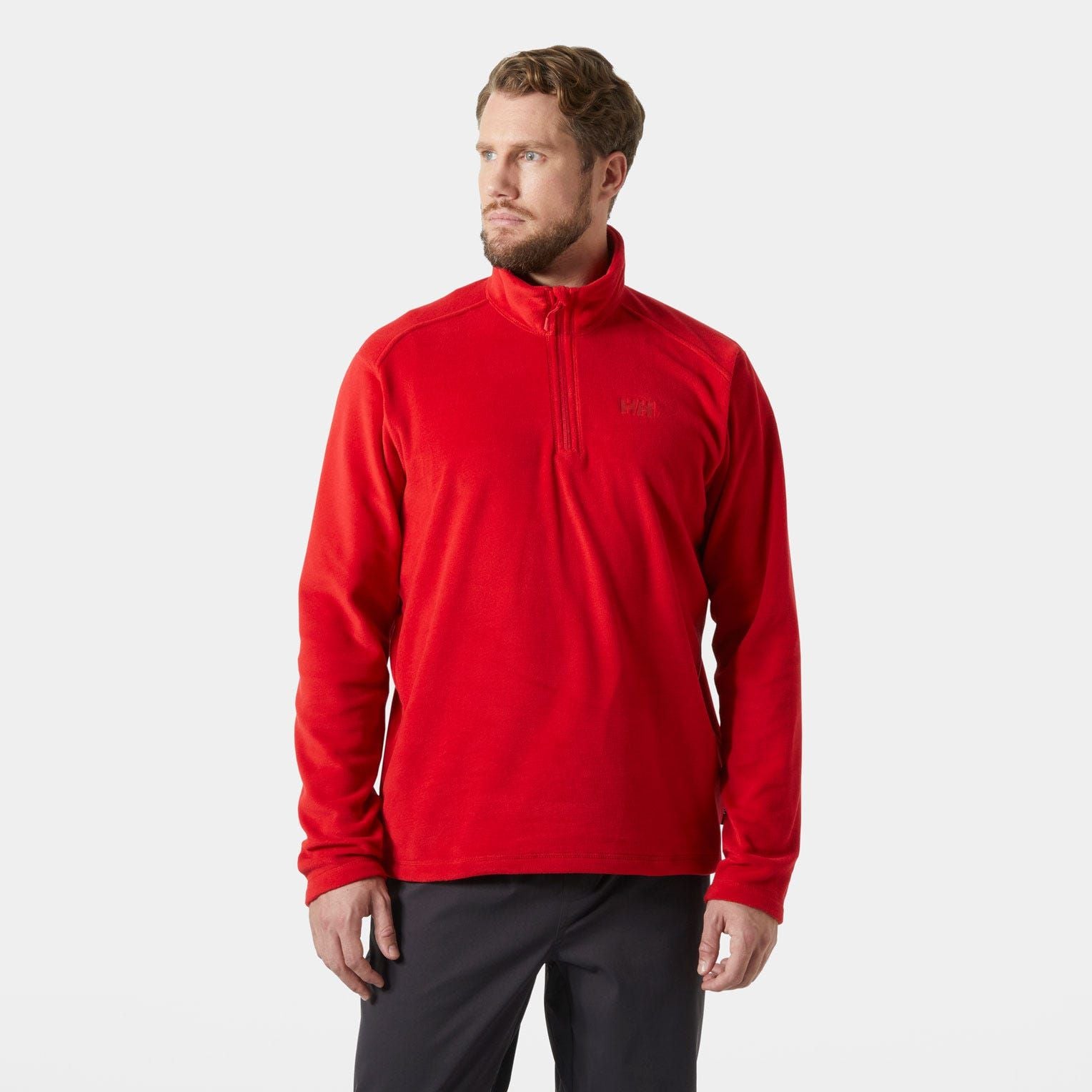 Helly Hansen Men's Daybreaker 1/2 Zip Fleece Pullover - Red