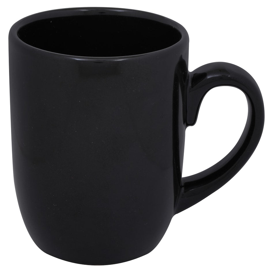 15 oz black stoneware mug