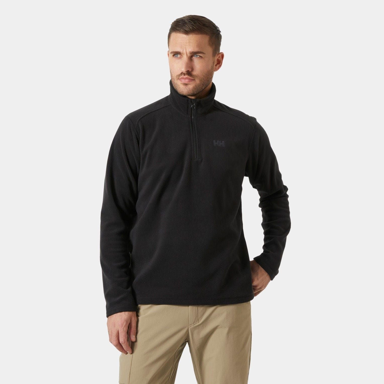 Helly Hansen Men's Daybreaker 1/2 Zip Fleece Pullover - Black