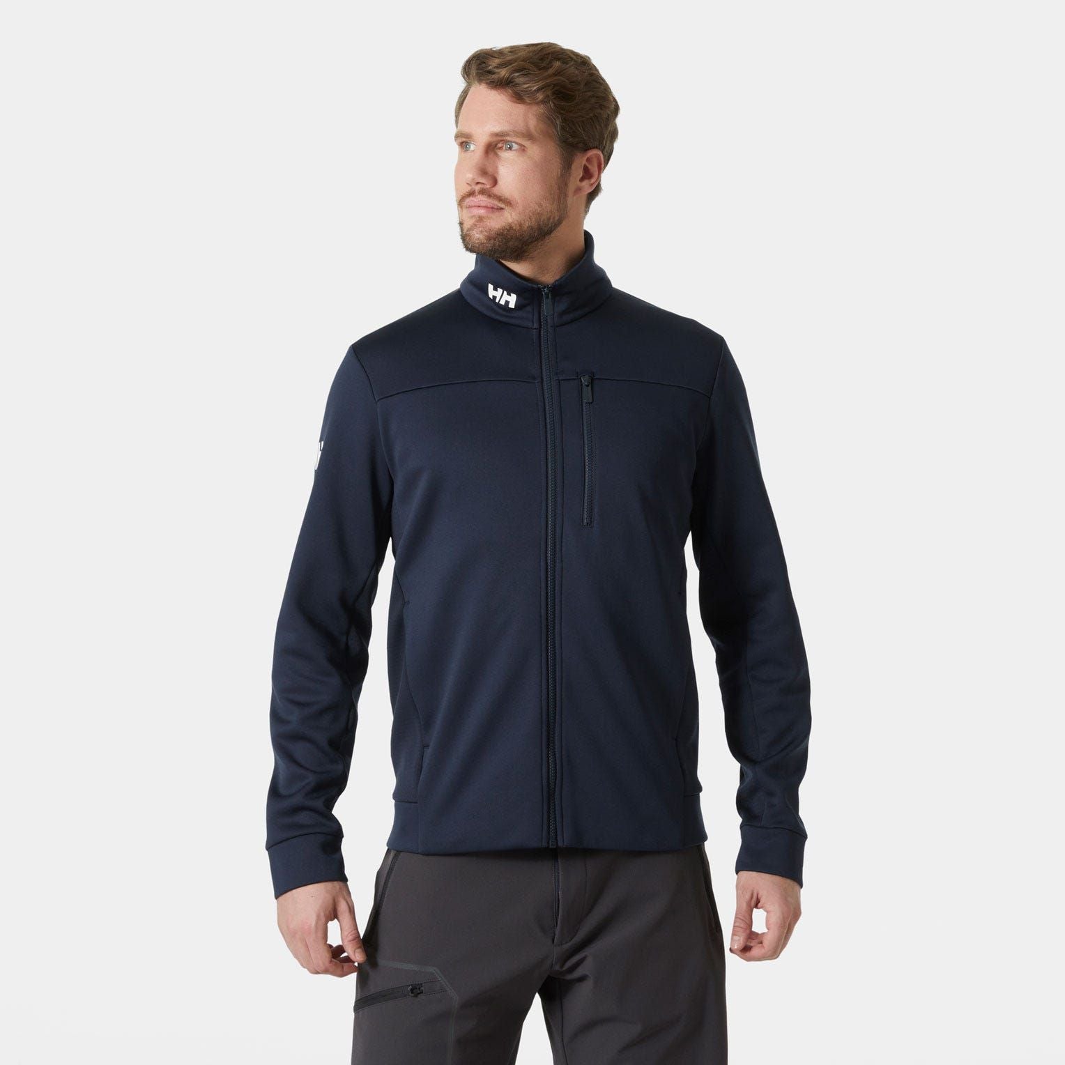 Helly Hansen Men's Crew Fleece Jacket - Navy Blue