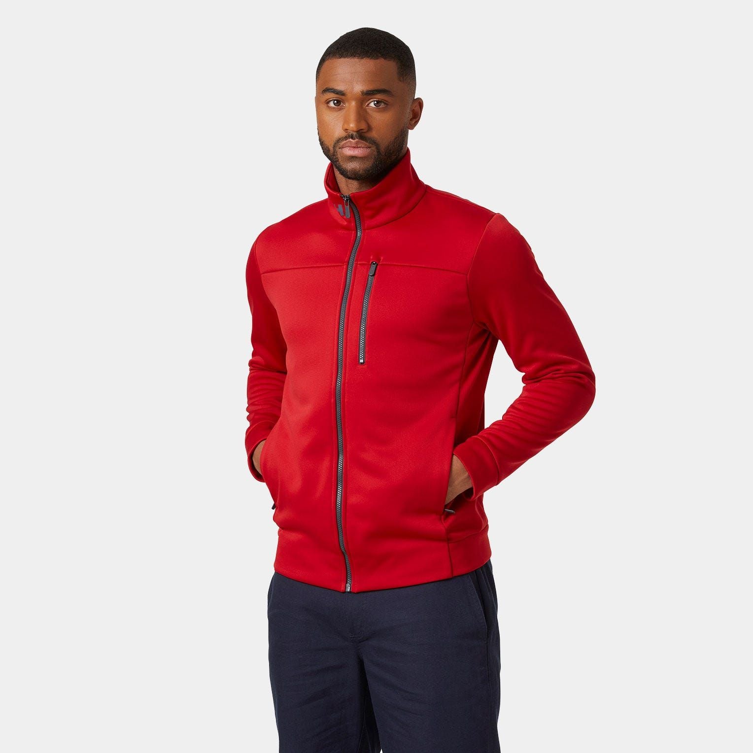 Helly Hansen Men's Crew Fleece Jacket - Red