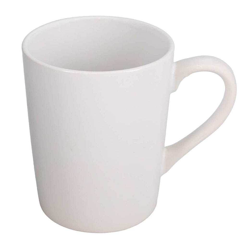 15 oz white stoneware mugs, set of 2