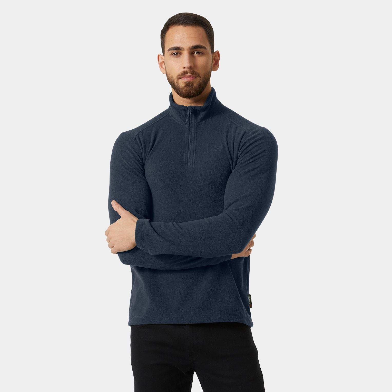 Helly Hansen Men's Daybreaker 1/2 Zip Fleece Pullover - Navy Blue